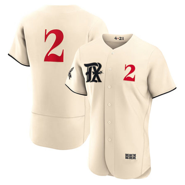 Texas Rangers #2 Marcus Semien Cream HOLBERT 2023 City Connect Flex Base Stitched Jersey