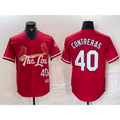 St. Louis Cardinals #40 Willson Contreras Red HOLBERT 2024 City Connect Limited Stitched Jersey