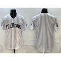 New York Yankees Blank White HOLBERT Pinstripe 'Gothic Legacy Edition' Vapor Premier Limited Stitched Jersey