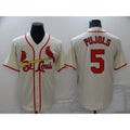 St. Louis Cardinals #5 Albert Pujols Cream HOLBERT Stitched Cool Base Jersey