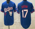 Los Angeles Dodgers #17 Shohei Ohtani Blue HOLBERT Hello Kitty 2025 World Series Champions Limited Jersey