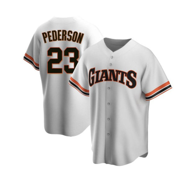 San Francisco Giants #23 Joc Pederson White HOLBERT Cool Base Stitched Jersey