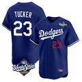 Los Angeles Dodgers #23 Kyle Tucker Player Royal HOLBERT World Series Limited Home Stitched Jerseys