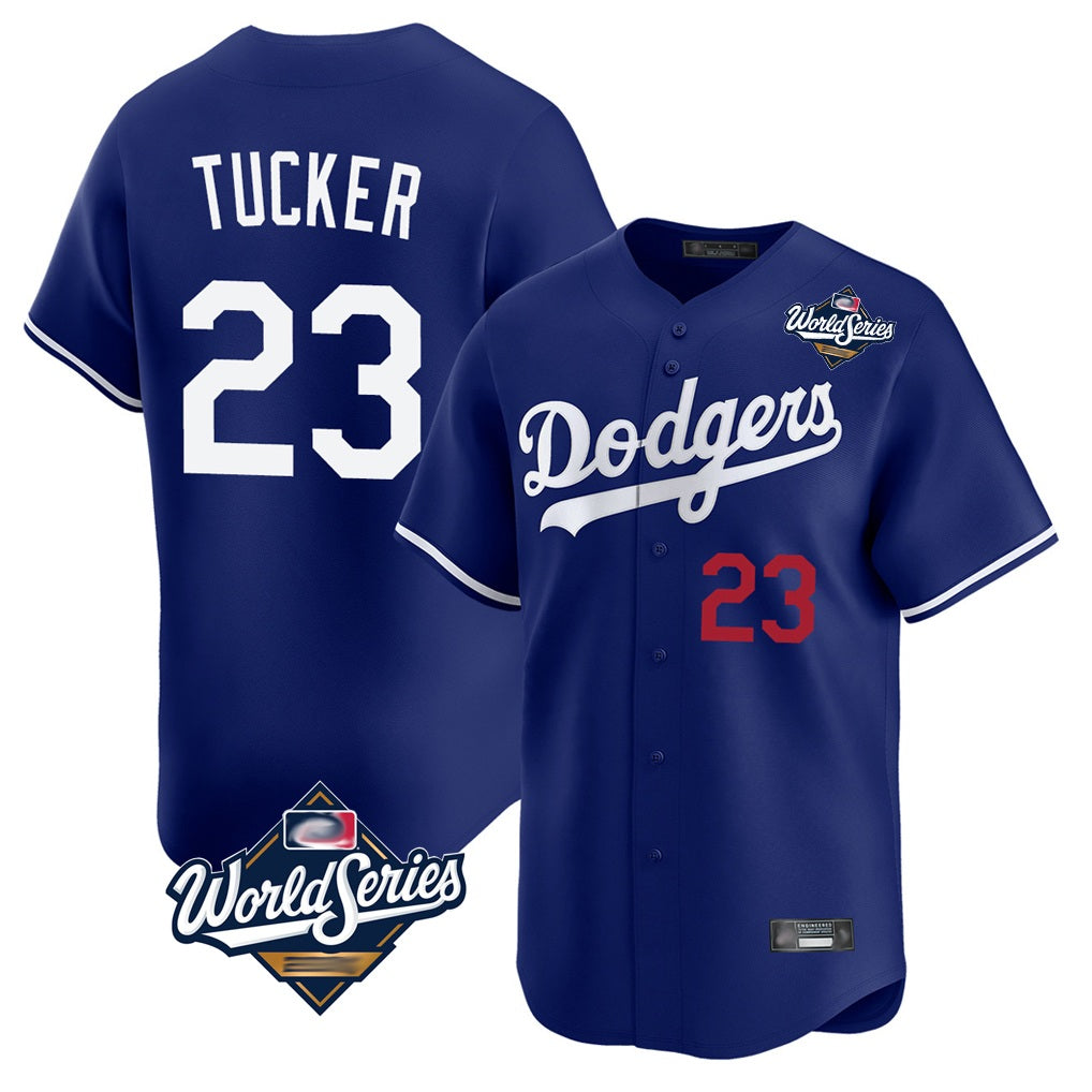 Los Angeles Dodgers #23 Kyle Tucker Player Royal HOLBERT World Series Limited Home Stitched Jerseys