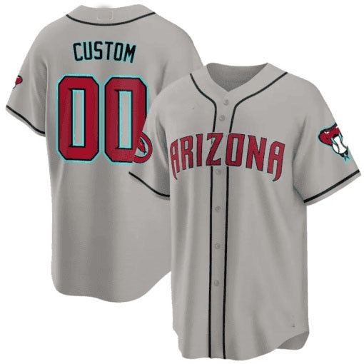 Custom Arizona Diamondbacks 2024 Cool Base Jersey ¨C Gray HOLBERT