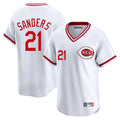 Cincinnati Reds #21 Hunter Greene Player White HOLBERT Cooperstown Collection Limited T-shirt Home Stitched Jerseys