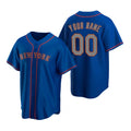 Custom New York Mets Royal HOLBERT Stitched Cool Base Road Jersey
