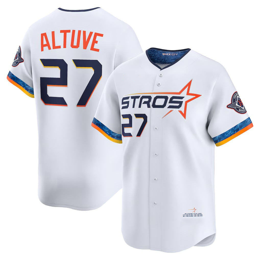Houston Astros #27 Jose Altuve White HOLBERT 2025 City Connect Limited Player Jersey