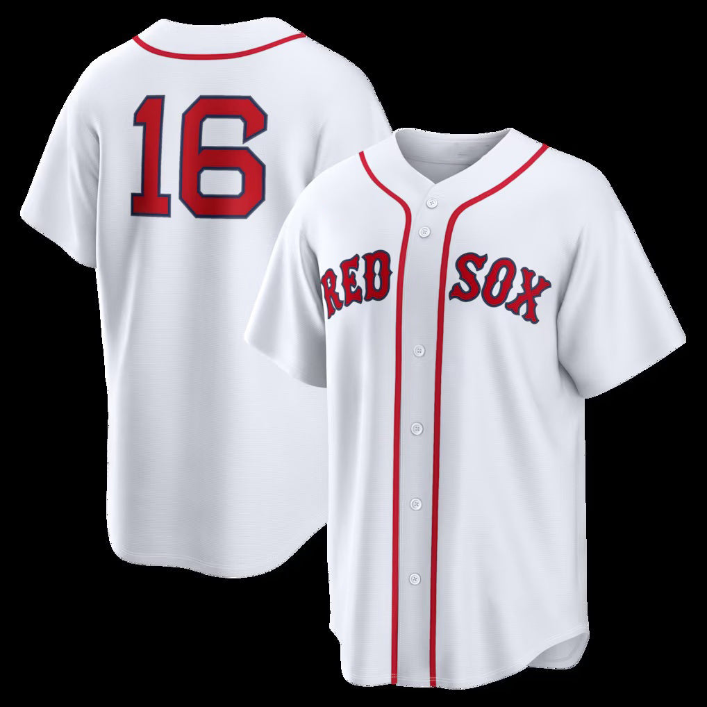 Boston Red Sox #16 Jarren Duran White HOLBERT Home Replica Jersey
