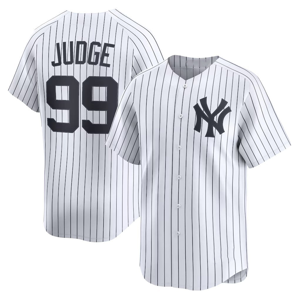 New York Yankees #99 Aaron Judge White HOLBERT Home Limited Player Jersey 2