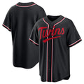 Minnesota Twins Blank Black HOLBERT Out Stitched Jersey