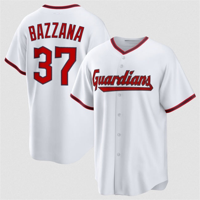 Cleveland Guardians #37 Travis Bazzana White HOLBERT Home Limited Stitched Jersey