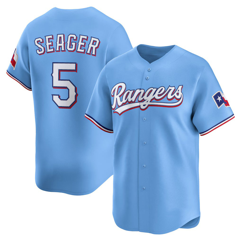 Texas Rangers #5 Corey Seager Light Blue HOLBERT Alternate Limited Player Jersey