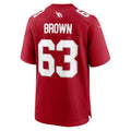 A.Cardinals #63 Evan Brown Cardinal HOLBERT Team Game Jersey
