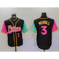 San Diego Padres #3 Jackson Merrill Number Black HOLBERT NEW 2023 City Connect Cool Base Stitched Jersey