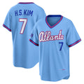 Atlanta Braves #7 Ha-Seong Kim Powder Blue HOLBERT 2026 City Connect Stadium Jersey