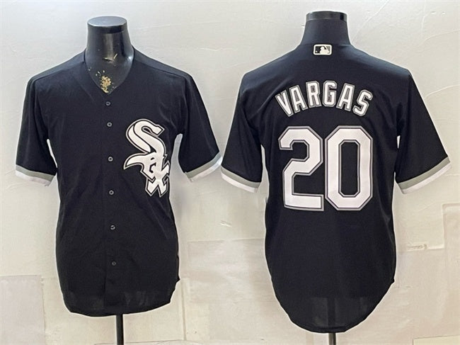 Chicago White Sox #20 Miguel Vargas Black HOLBERT Stitched Jersey