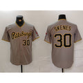 Pittsburgh Pirates #30 Paul Skenes Number Grey HOLBERT Stitched Jersey