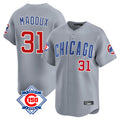 Chicago Cubs #31 Greg Maddux Player Gray HOLBERT Road 150th Anniversary Limited Home Stitched Jerseys