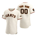 Custom San Francisco Giants White HOLBERT 2020 Stitched Flex Base Jersey