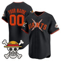 Custom San Francisco Giants x One Piece Black HOLBERT Vapor Premier Limited Jersey - Stitched