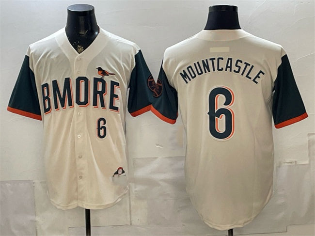 Baltimore Orioles #6 Ryan Mountcastle Natural HOLBERT 2026 City Connect Stadium Stitched Jersey