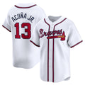 Atlanta Braves #13 Ronald Acuna Jr White HOLBERT Home Limited Player Jersey