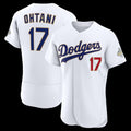 Los Angeles Dodgers #17 Shohei Ohtani White HOLBERT 2026 Gold Collection Authentic Jersey