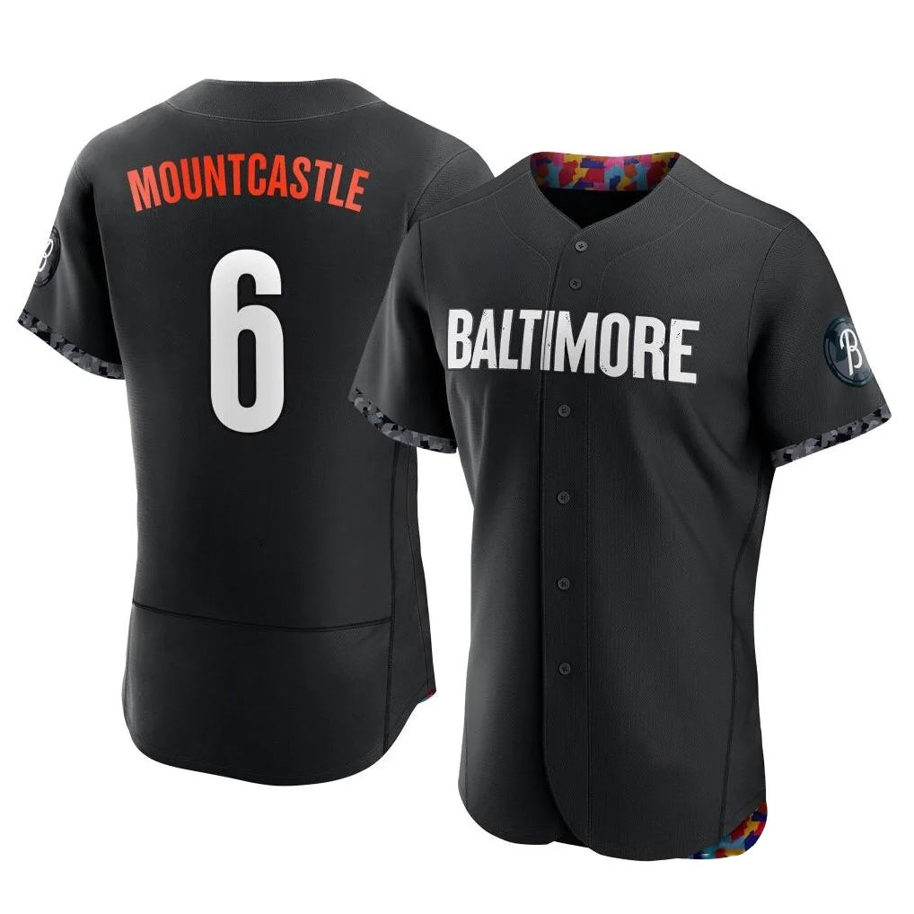 Baltimore Orioles #6 Ryan Mountcastle Player Black HOLBERT City Connect Limited Elite Home Game Stitched Jerseys