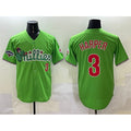 Philadelphia Phillies #3 Bryce Harper Light Green HOLBERT Phanatic With 2024 Division Champions Patch Limited Stitched Jersey