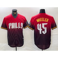 Philadelphia Phillies #45 Zack Wheeler Red HOLBERT 2024 City Cool Base Jersey