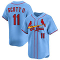 St. Louis Cardinals #11 Victor Scott II Light Blue HOLBERT Alternate Limited Stitched Jersey