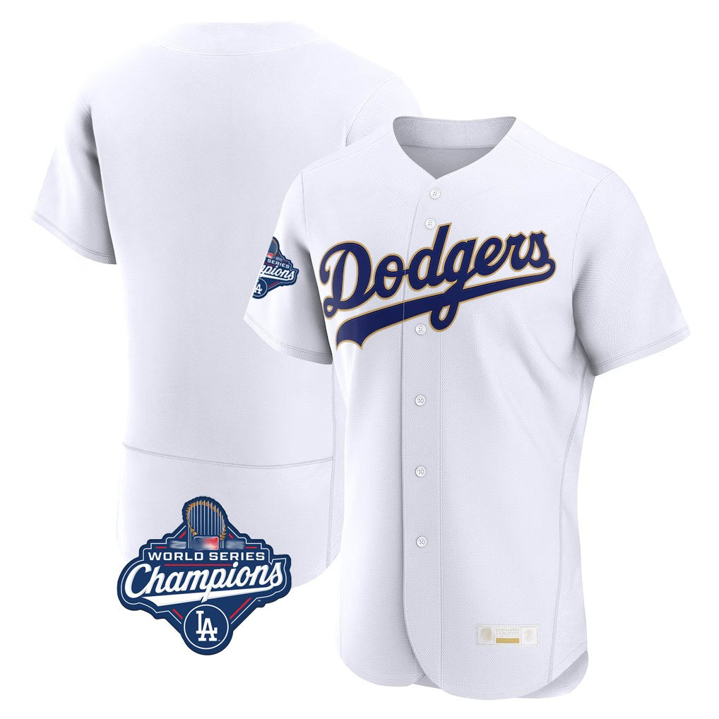 Los Angeles Dodgers Blank Player Gold White HOLBERT 2026 Collection Stadium Limited Elite World Series Meet Stitched Jerseys