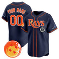 Custom Tampa Bay Rays x Dragon Ball Navy HOLBERT Vapor Premier Limited Jersey - All Stitched