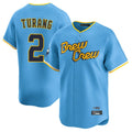 Milwaukee Brewers #2 Brice Turang Player Light Blue HOLBERT City Connect Home Limited Stitched Jerseys
