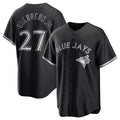 Toronto Blue Jays #27 Vladimir Guerrero Jr. Black HOLBERT Lights Out Limited Stitched Jersey