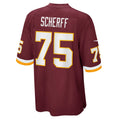 W.Football Team #75 Brandon Scherff Burgundy HOLBERT Game Player Jersey