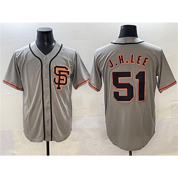 San Francisco Giants #51 Jung Hoo Lee Gray HOLBERT Cool Base Stitched Jersey