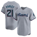 Miami Marlins #21 Graham Pauley Player Gray HOLBERT Home Limited Stitched Jerseys