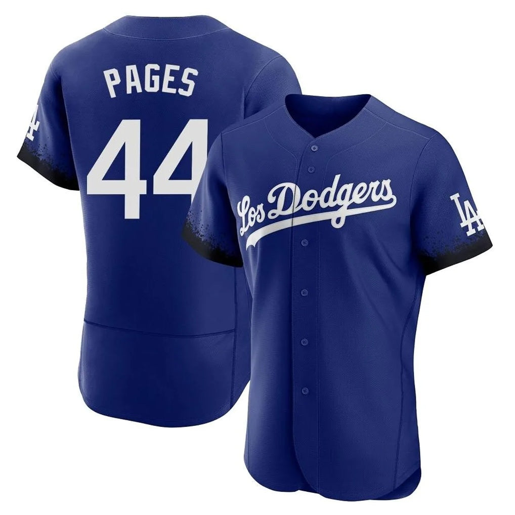 Los Angeles Dodgers #44 Andy Pages Player Royal HOLBERT City Connect Elite Home Stitched Jerseys