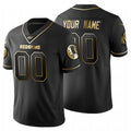 Custom W.Redskins Black Golden HOLBERT Limited 100 Jersey