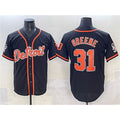 Detroit Tigers #31 Riley Greene Black HOLBERT With Patch Cool Base Stitched Jersey