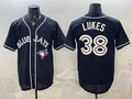 Toronto Blue Jays #38 Nathan Lukes 2026 Fashion Replica Black HOLBERT Out Stitched Jersey