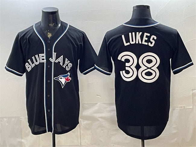Toronto Blue Jays #38 Nathan Lukes 2026 Fashion Replica Black HOLBERT Out Stitched Jersey