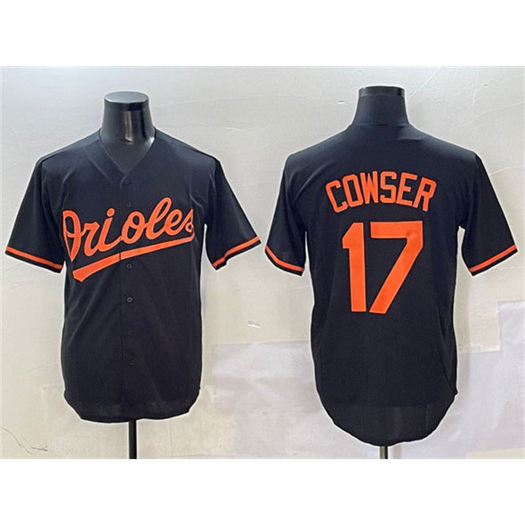 Baltimore Orioles #17 Colton Cowser Black HOLBERT Cool Base Stitched Jersey