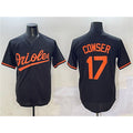 Baltimore Orioles #17 Colton Cowser Black HOLBERT Cool Base Stitched Jersey