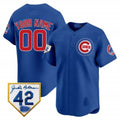 Custom Chicago Cubs 2024 Jackie Robinson Patch Vapor Premier Limited Jersey V2 ¨C Royal HOLBERT
