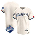 Los Angeles Dodgers Blank Player Cream HOLBERT City Connect Limited Home World Series Meet Stitched Jerseys