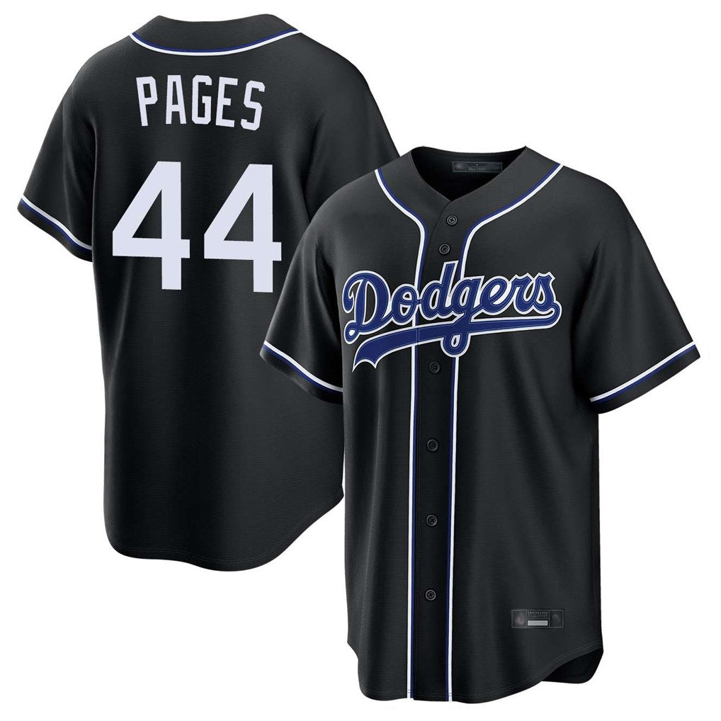 Los Angeles Dodgers #44 Andy Pages Player Black HOLBERT Carbon Limited Home Stitched Jerseys