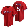 Texas Rangers #5 Corey Seager Red HOLBERT Cool Base Stitched Jersey